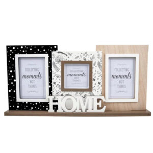 French Country Freestanding Home Triple Photo Frame Large Sign
