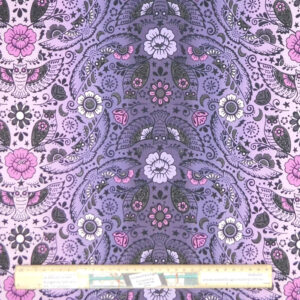 Patchwork Quilting Fabric Boodacious Nightfall Purples 50x55cm FQ