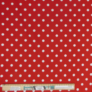 Quilting Patchwork Sewing Fabric Large Spots Red Material 50x55cm FQ