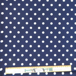 Quilting Patchwork Sewing Fabric Large Spots Navy Material 50x55cm FQ