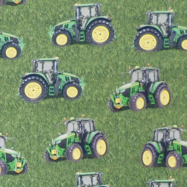 Quilting Patchwork Sewing Fabric John Deere Tractor Grass 50x55cm FQ