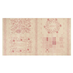 Patchwork Quilting Linen Printed Fabric Bonheur De Jour Panel