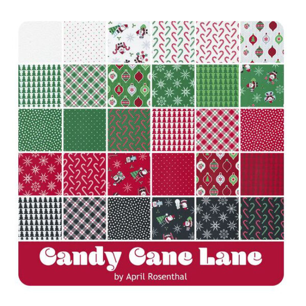 Moda Quilting Patchwork Candy Cane Lane Layer Cake 10 Inch Fabrics