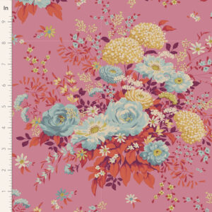 Quilting Patchwork Fabric TILDA Chic Escape Wildgarden Pink 50x55cm FQ