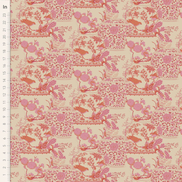 Quilting Patchwork Fabric TILDA Chic Escape Vases Pink 50x55cm FQ
