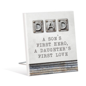 French Country Wooden Fathers Day Dad Son's Hero Standing Sign