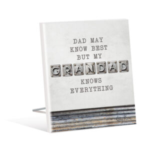 French Country Wooden Fathers Day Grandad Knows Everything Sign
