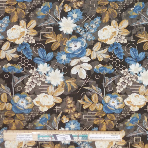 Patchwork Quilting Sewing Fabric Moda Decorum Floral 50x55cm FQ