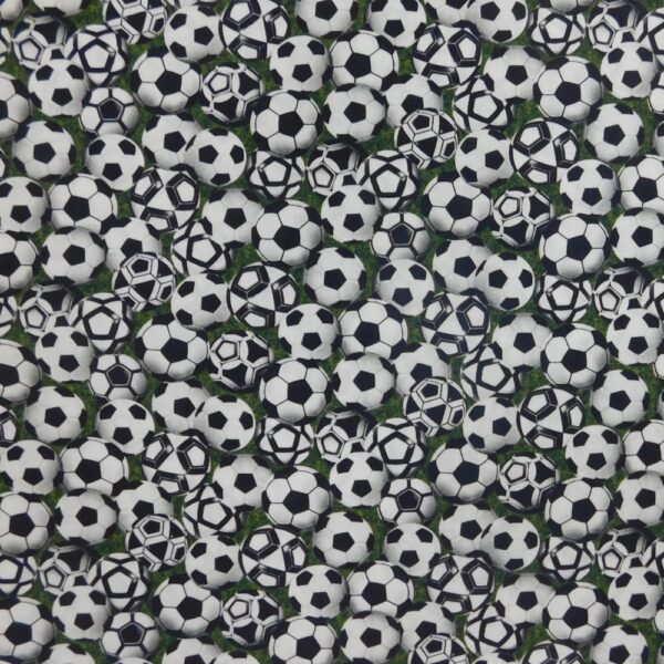 Patchwork Quilting Sewing Fabric Soccer Balls Material 50x55cm FQ