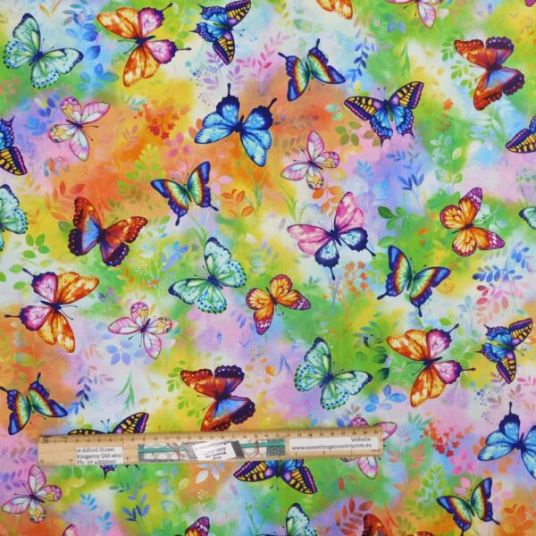 Patchwork Quilting Sewing Fabric Butterfly Bliss Allover 50x55cm FQ