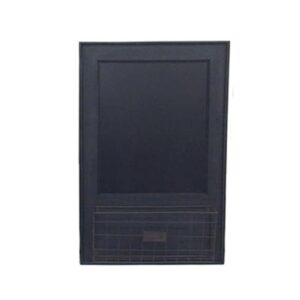 French Country Large Black Boards Hanging with Metal Baskets