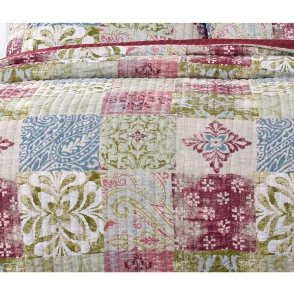 French Country Patchwork Bed Quilt Springbank Coverlet Assorted Sizes