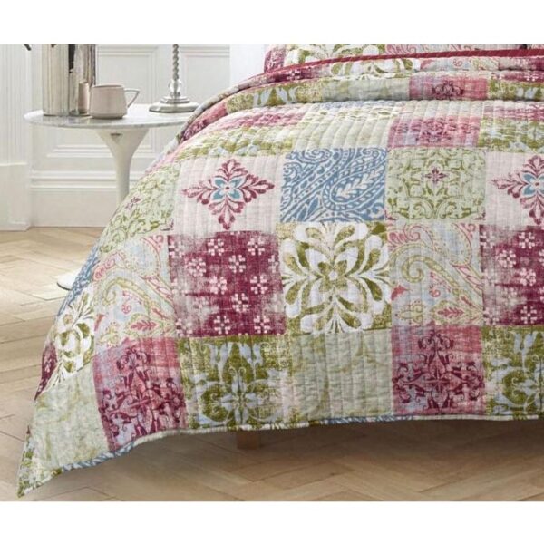 French Country Patchwork Bed Quilt Springbank Coverlet Assorted Sizes