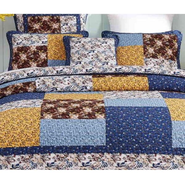 French Country Patchwork Bed Quilt Sycamore Coverlet Assorted Sizes