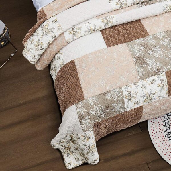 French Country Patchwork Bed Quilt Coventry Coverlet Assorted Sizes