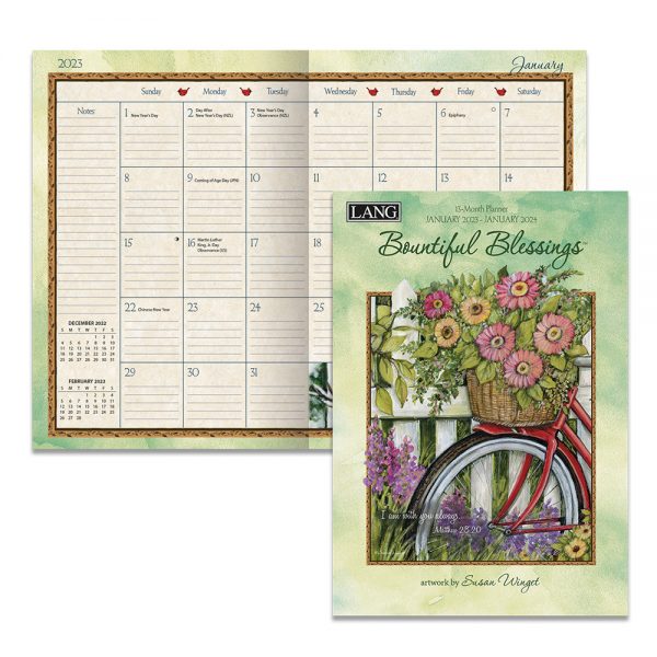 Lang 2023 13 Monthly Planner Bountiful Blessings 12 Inch Diary