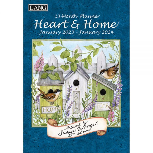 Lang 2023 13 Monthly Planner Heart and Home 12 Inch Diary