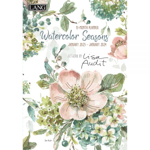 Lang 2023 13 Monthly Planner Watercolor Seasons 12 Inch Diary