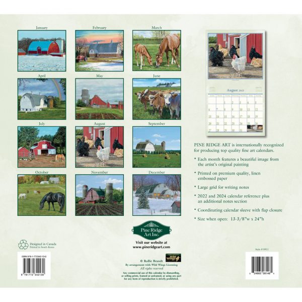 Pine Ridge 2023 Calendar Farm Fresh Calender Fits Wall Frame