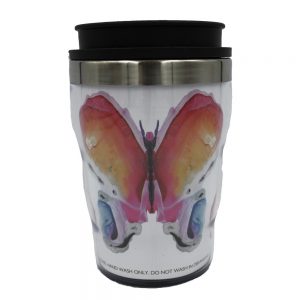 French Country Travel Tea Coffee Mug Butterfly Dreams Acrylic