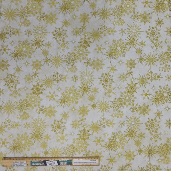 Patchwork Quilting Sewing Fabric Christmas Joy Cream 50x55cm FQ