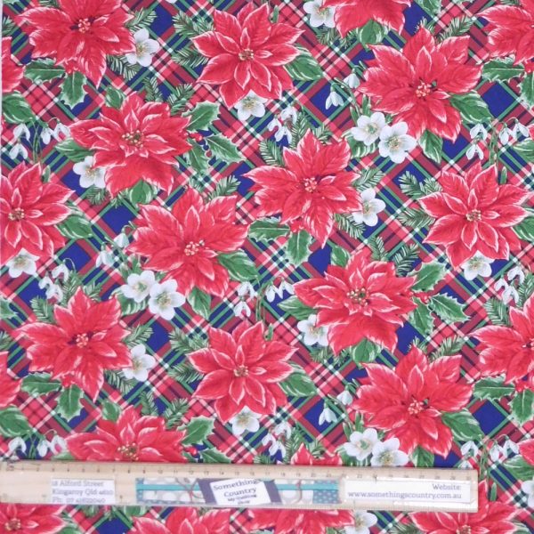 Patchwork Quilting Sewing Fabric Christmas Traditions 50x55cm FQ