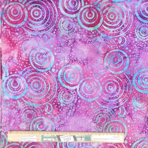 Quilting Patchwork Batik Fabric Large Wine Rings Tuesday 50x55cm FQ