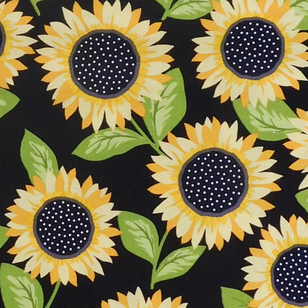Patchwork Quilting Sewing Fabric Be Sunny Sunflowers 50x55cm FQ