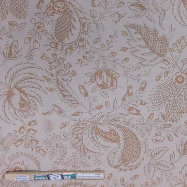 Quilting Patchwork Fabric Sewing New Canterbury Fawn Wide Backing 270x50cm