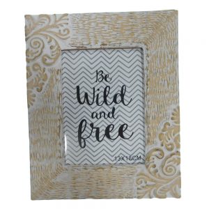 French Country Photo Frame Wooden Boho Be Wild 5x7 Inch