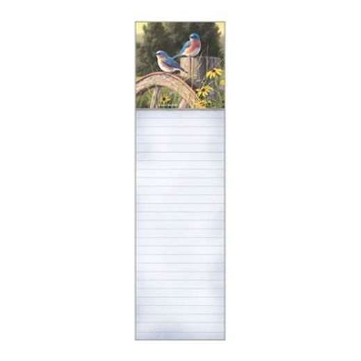Legacy List Pad Songbirds Ruled Tear Off Pages Magnetic