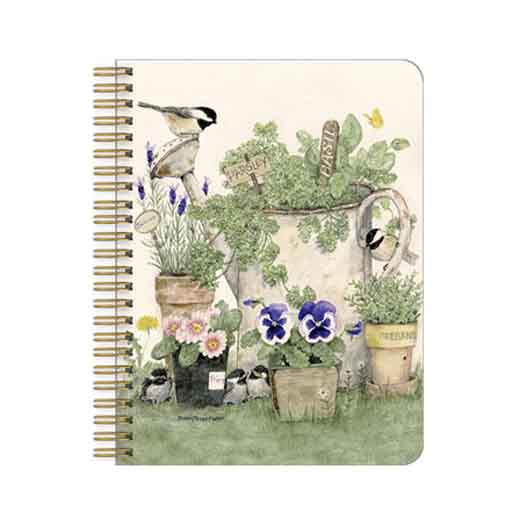 Legacy Spiral Note Book Herb Garden Ruled Pages Not Dated