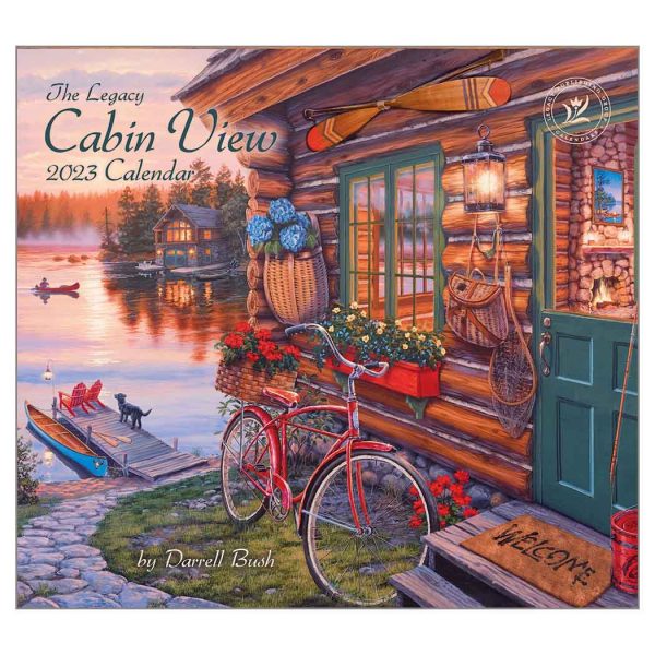 Legacy 2023 Calendar Cabin View Calender Fits Wall Frame