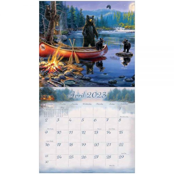 Legacy 2023 Calendar Cabin View Calender Fits Wall Frame