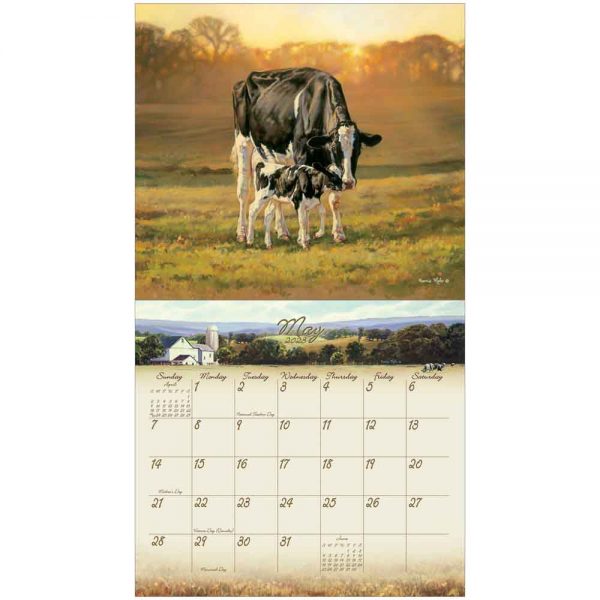 Legacy 2023 Calendar Cow Calender Fits Wall Frame
