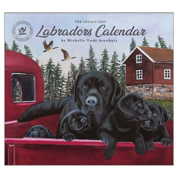 Legacy 2023 Calendar Labradors Calender Fits Wall Frame