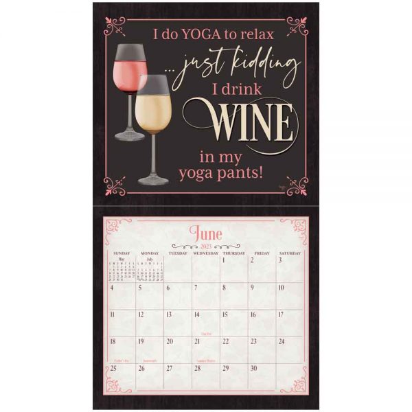 Legacy 2023 Calendar Wine Calender Fits Wall Frame