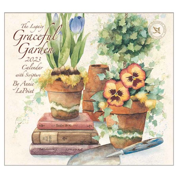 Legacy 2023 Calendar Graceful Garden Calender Fits Wall Frame Scripture