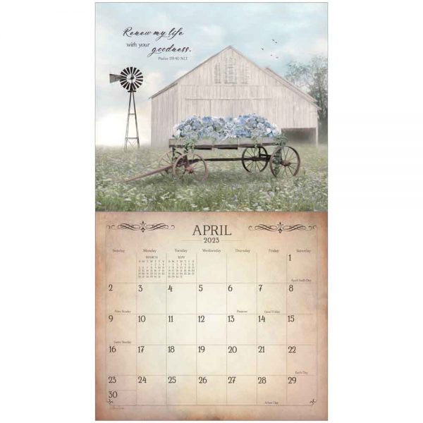 Legacy 2023 Calendar Land of Blessings Calender Fits Wall Frame