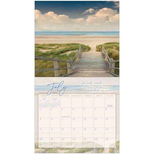 Legacy 2023 Calendar Seaside Serenity Calender Fits Wall Frame