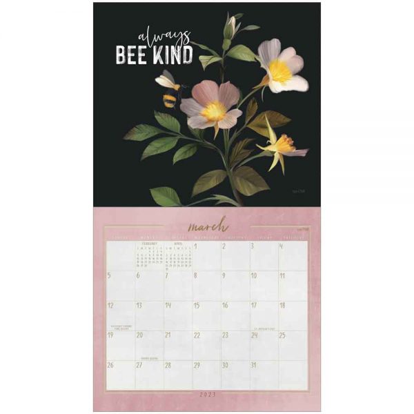 Legacy 2023 Calendar Inspired Blooms Calender Fits Wall Frame