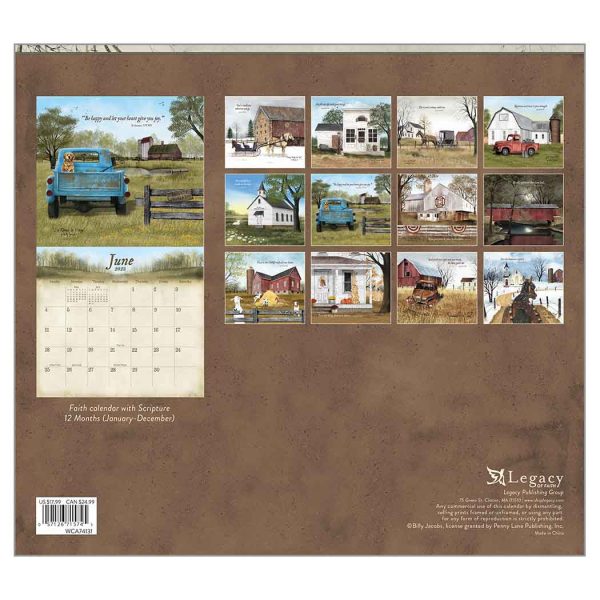 Legacy 2023 Calendar Blessings of Home Calender Fits Wall Frame