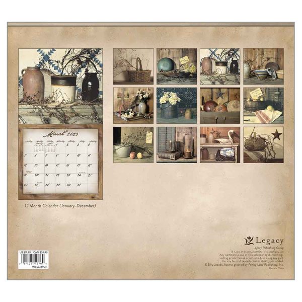 Legacy 2023 Calendar Simple Treasures Calender Fits Wall Frame
