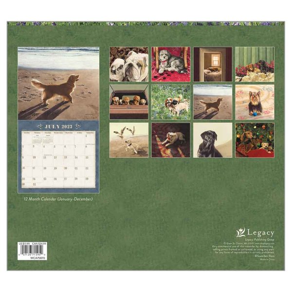 Legacy 2023 Calendar Dogs We Love Calender Fits Wall Frame