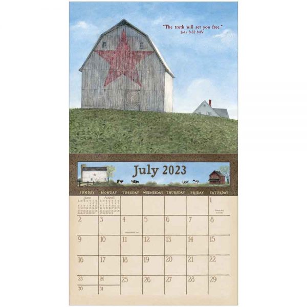 Legacy 2023 Calendar Country Blessings Calender Fits Wall Frame