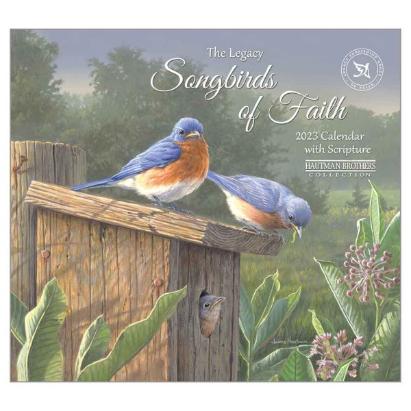 Legacy 2023 Calendar Songbirds of Faith Calender Fits Wall Frame
