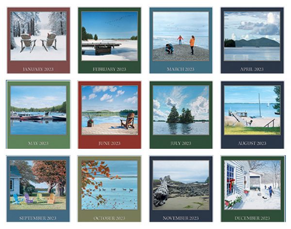Lang 2023 Calendar Cottage Country Calender Fits Wall Frame