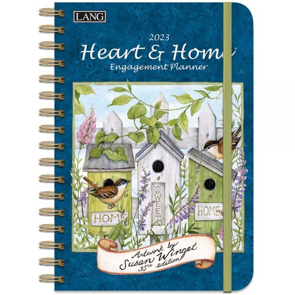 Lang 2023 Spiral Engagement Planner Heart and Home Diary