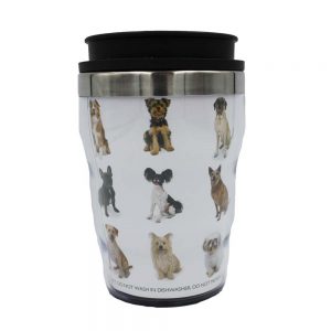 French Country Travel Tea Coffee Mug Loveable Dogs Acrylic