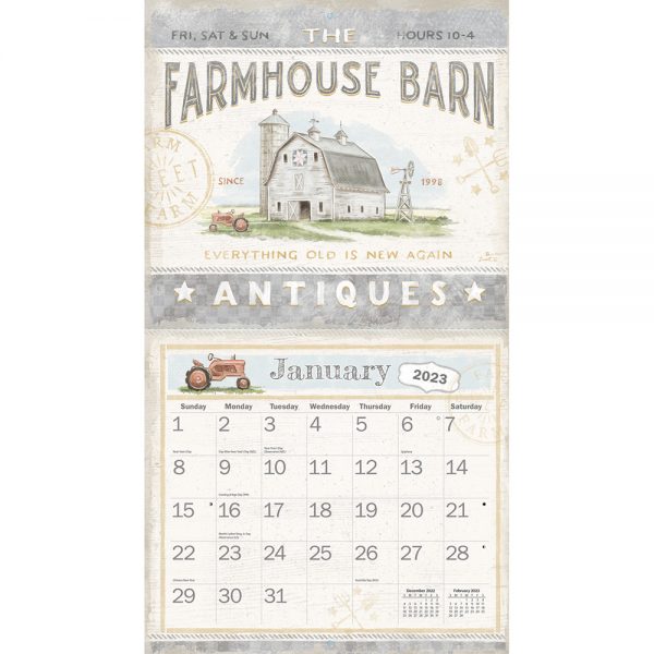 Lang 2023 Calendar Farmhouse Calender Fits Wall Frame